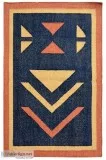 Downward Arrow Handmade Cotton Dhurrie - Rugs and Beyond