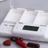 Buy 4 Grid Electronic Timing Reminder Medicine Pill Box Containe
