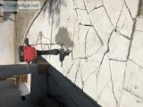 Concrete demolition and dirt removal.