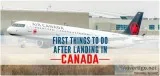 First things to do after landing in Canada