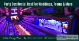 Party Bus Rental Cost For Weddings Proms and More