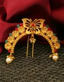 Check out Hair Bun Accessories At  Anuradha Art Jewellery