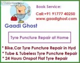 Doorstep BikeCar Tyre Puncture Repair in Hyderabad