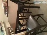 Square table and 4 chairs