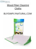 Wood fiber cleaning cloths