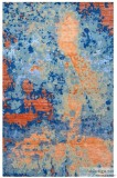 Orange spray Handmade Modern Carpet - Rugs and Beyond