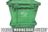 Plastic packing boxes for moving in Sydney by Koala Box