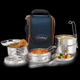 Stainless Steel Lunch Box With Bag  Neelam Appliance