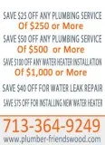 Plumbing Repair Friendswood TX