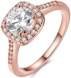Online Shop Princess Cut Eternity Band in Rose Gold - www.eterni