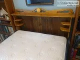 Full size mattress with box and frame