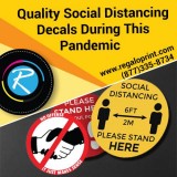 Quality Social Distancing Decals During This Pandemic &ndash Reg