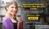 Most trusted university for Distance MBA Education in India