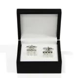Meta Pearl Cufflink