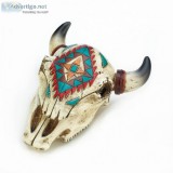 AZTEC OX SKULL TRINKET BOX