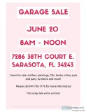 Garage Sale in Sarasota