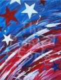 Folsom Family Room 74 Abstract Flag  INDEPENDENCE SPECIAL  5 Off