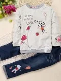 GIRLS LONG SLEEVE COTTON CLOTHING SET