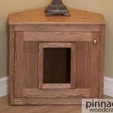 Corner Cat Litter Box Enclosure