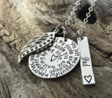 Buy Sterling Silver Memorial Necklace for Loss of Father  The Si