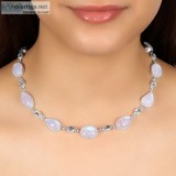 Rainbow Moonstone Necklace-NSL(RBM-12- 7)  Rananjay Exports