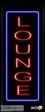 Lounge With Blue Border Neon Sign