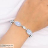 Rainbow Moonstone Bracelet-BSL(RBM-11- 15)  Rananjay Exports