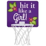 MINI BASKETBALL HOOP . HIT LIKE A GIRL