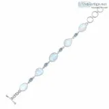 Rainbow Moonstone Bracelet-BSL(RBM-11- 11)  Rananjay Exports