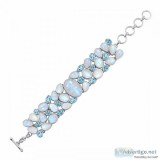 Rainbow Moonstone Bracelet-BJ(RBM-11-1 7)  Rananjay Exports