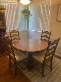Solid Oak Dining Room Table