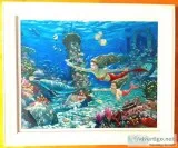 WIL CORMIER MERMAID ART FRAMED PRINTS