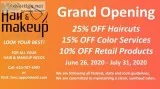 Grand Opening Sale - 25% OFF Haircuts
