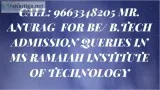 96633482o5 Admission procedure MS Ramaiah Institute Of Technolog