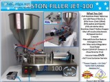 JET Models (AIR ONLYPNEUMATIC) Single Head Piston Filler Filling