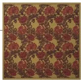 Chrysanthemum Bordo II Belgian Tapestry Throw