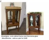 Curio cabinets pair (2 units )