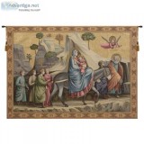 BUY FLIGHT INTO EGYPT ITALIAN TAPESTRY WALL HANGING