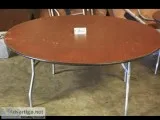 Round banquet tables