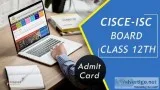 ISC Board Class 12th Admit Card 2020