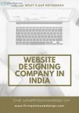 website designing company in India Design All types of Website