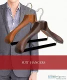 Mens Wooden Suit Hangers - Butler Luxury