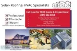 Roofing HVAC Solar