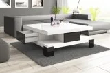 Shop Colette White and Black High Gloss Coffee Table