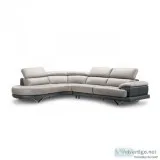 Cecile Contemporary Leather Sectional Sofa