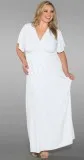 Plus Size White Maxi Dress