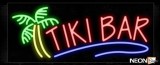 Tiki Bar With Tree Logo Neon Sign