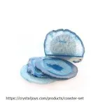 AGATE SLICE HANDMADE COASTER SET