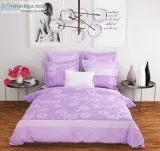 Sahil Home Decor 120 TC Cotton Double Floral Bedsheet