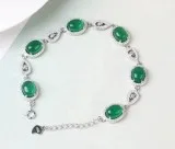 Buy 925 sterling silver jade bracelet